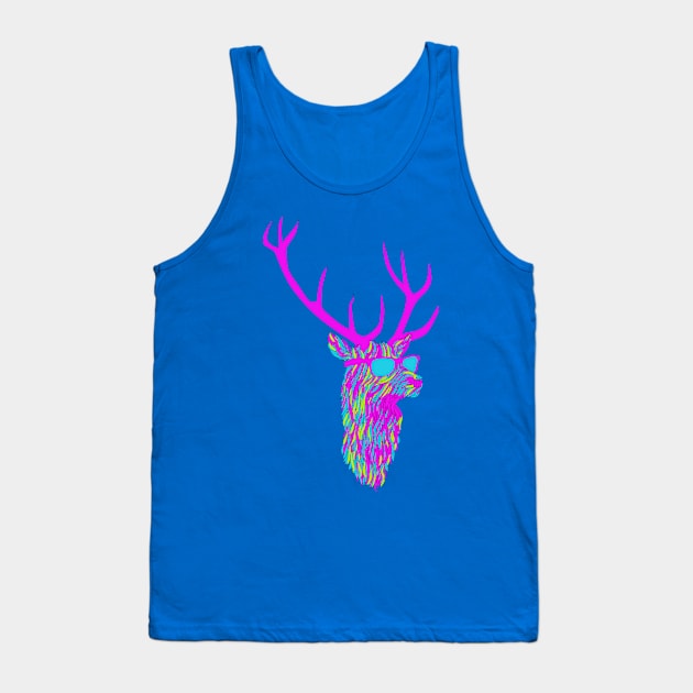 Party Deer Tank Top by astronaut